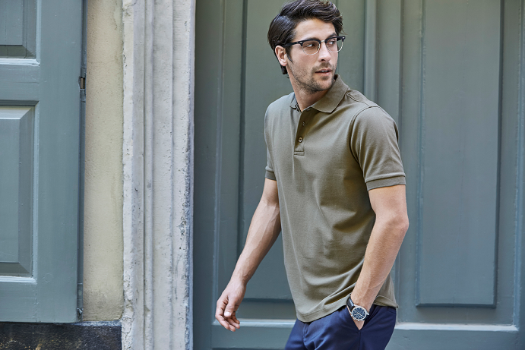 Luxury Stretch Poloshirt Herren